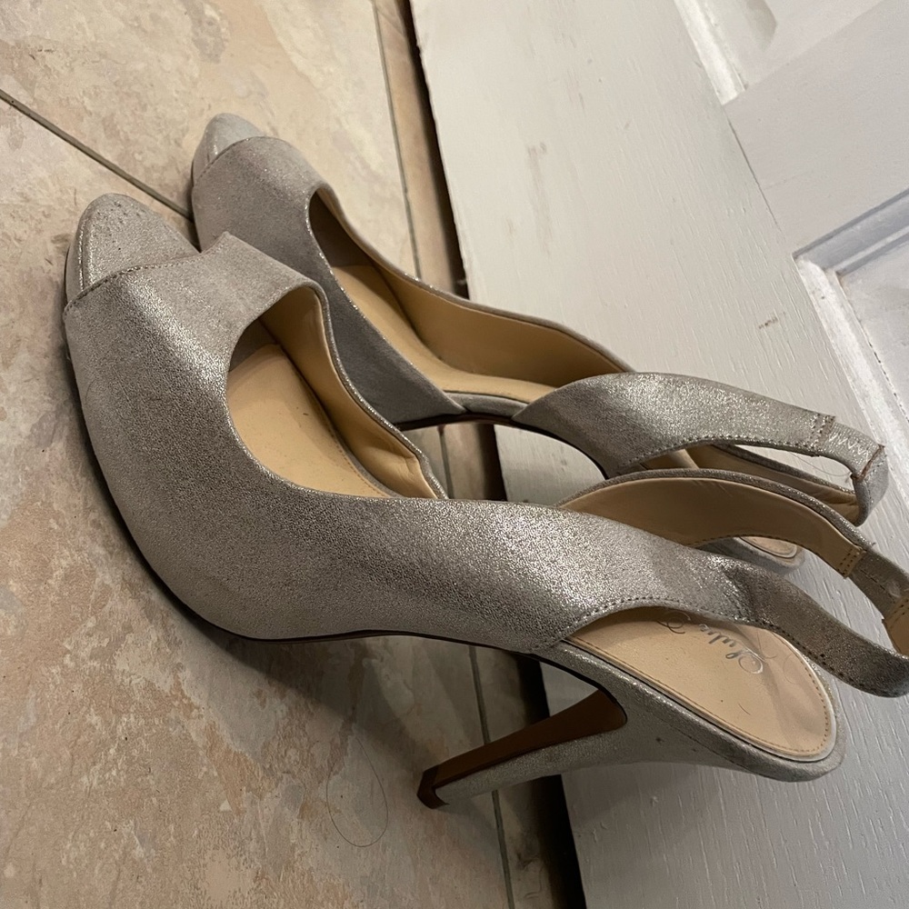 Silver heels